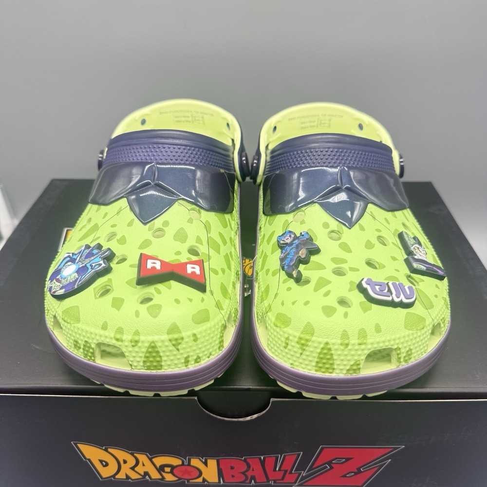 Crocs Dragon Ball Z Cell Green Classic Clogs Mens 8 Womens 10‎ MSRP $70